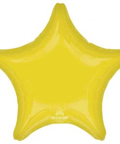 Vibrant Yellow Star Shaped Foil
